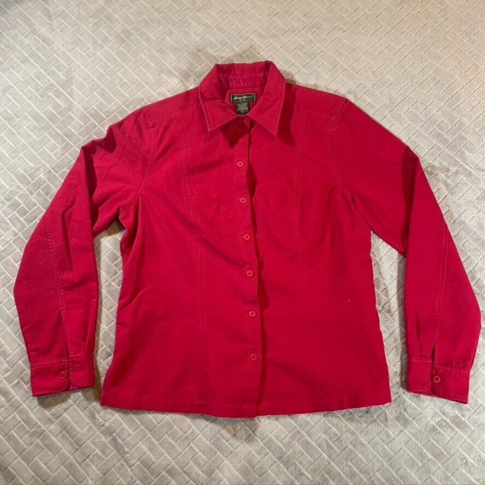 Eddie Bauer Womens Long Sleeve button up Shirt - Size L